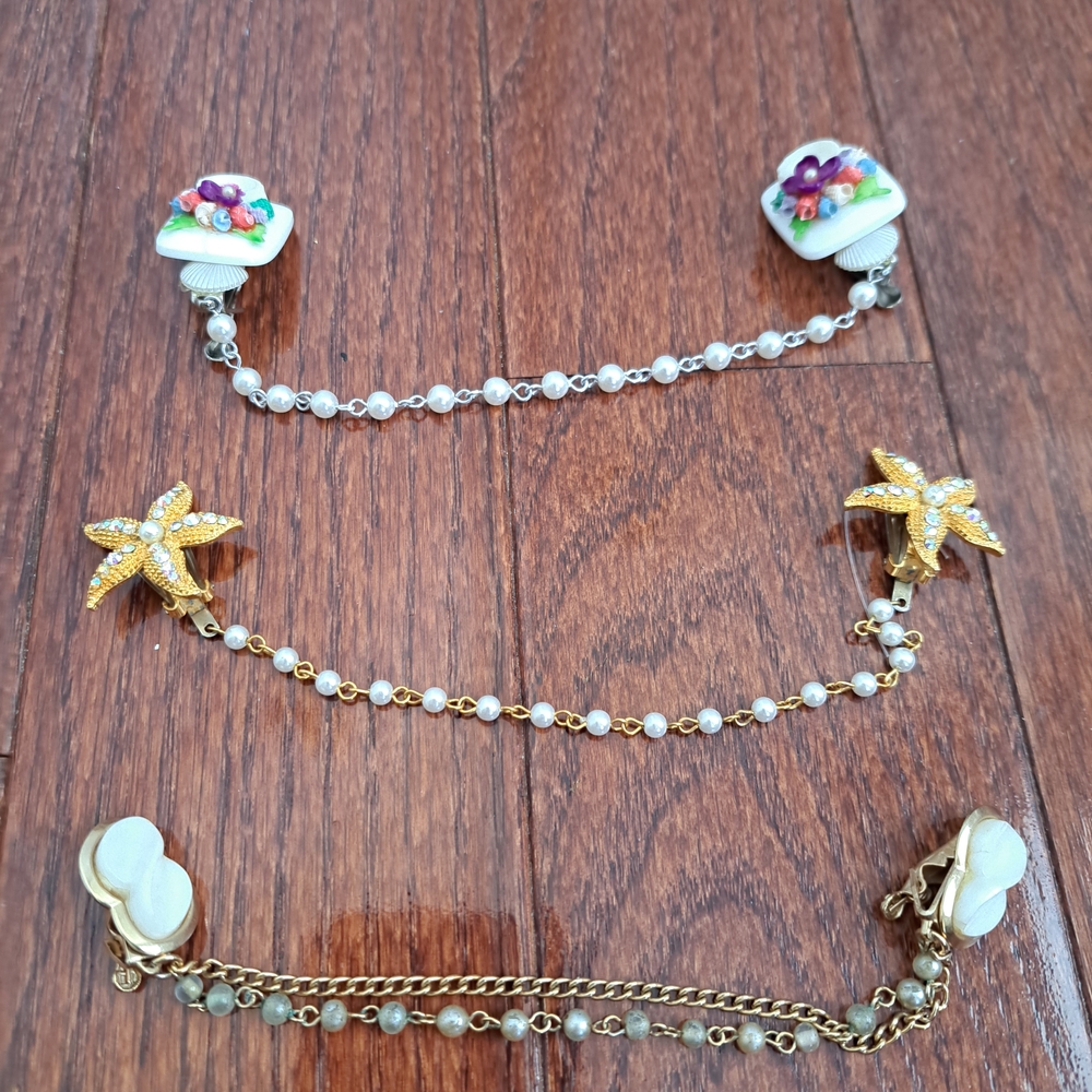 Bundle Vintage 1950s Sweater Gaurds/clips. Mcm